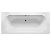 RIHO Carolina bañera rectangular, empotrada, 1 plaza, blanca, B056001005, Versión: 180x80x53cm, capacidad útil: 210 litros