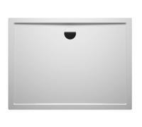 RIHO Davos plato de ducha rectangular, desagües 90mm, con patas y faldón, blanco brillante, D002001005, Versión: 1300x900x45/25mm