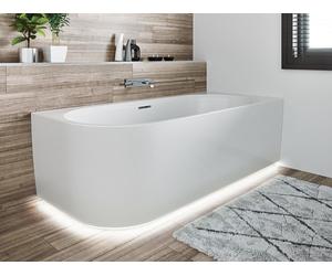 Riho Desire bañera de esquina 184x84 cm rectangular blanco B088002005