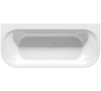Riho Devotion Back2Wall bañera de pared 180x80 cm oval blanco B096001005