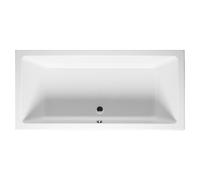 RIHO Lugo bañera rectangular, empotrada, 2 plazas, blanco satinado, B132001105, Versión: 170x75x47cm, capacidad útil: 170 litros