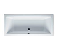 RIHO Lusso bañeras rectangulares, empotradas, 2 plazas, blanco, B026001005, Versión: 180x90x48cm, capacidad útil: 250 litros
