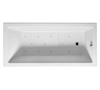 RIHO Lusso Plus bañeras rectangulares, con sistema de aire, 170x80x48cm, 215 litros, empotrada, 1 plaza, blanco, B006002005, Versión: Versión derecha