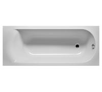 RIHO Miami bañera rectangular, empotrada, 1 plaza, blanco brillante, B058001005,