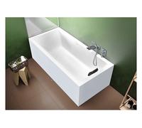 RIHO Rethink Cubic bañeras rectangulares, versión derecha, versión PlugPlay, 1 plaza, blanco brillante, B106011005, Versión: 180x80x47,5cm, capacidad útil: 215 litros