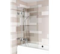 Riho Scandic mampara de bañera 100 cm dos piezas cromo brillo/vidrio transparente G001157120