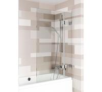 Riho Scandic mampara de bañera 100 cm dos piezas cromo brillo/vidrio transparente G001158120