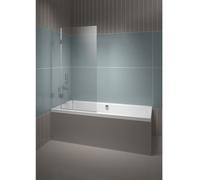 Riho Scandic mampara de bañera 90 cm dos piezas cromo brillo/vidrio transparente G001145120