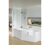 Riho Scandic mampara de bañera 91.5 cm dos piezas cromo brillo/vidrio transparente G001171120