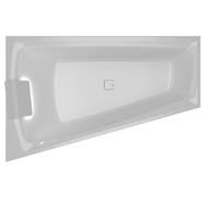 RIHO Still Smart bañeras de esquina, empotradas, 170x110x50cm, 240 litros, 2 plazas, blanco brillante, B102003005, Versión: Versión izquierda, almohada+luz derecha