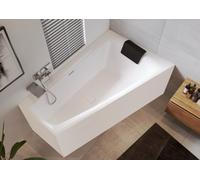 RIHO Still Smart bañeras de esquina, versión Plug&Play, 170x110x62cm, 240 litros, 2 plazas, blanco brillante, B101008005, Versión: Versión derecha