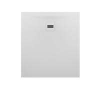 RIHO Velvet Sole plato de ducha rectangular, desagües 90mm, ultraplano, instalación sobre y en el suelo, blanco mate, D006002105, Versión: 900x800x30/15mm