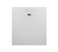 RIHO Velvet Sole plato de ducha rectangular, desagües 90mm, ultraplano, instalación sobre y en el suelo, blanco mate, D006007105, Versión: 1000x900x30/15mm