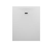 RIHO Velvet Sole plato de ducha rectangular, desagües 90mm, ultraplano, instalación sobre y en el suelo, blanco mate, D006003105, Versión: 1000x800x30/15mm