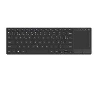 Rii K22 Mini Teclado Inalámbrico, 2 Modos de Conectividad, Slim Teclado Multimedia, Cubierta Aleación de Aluminio y Batería Ion-Litio para PC, Portátil, Raspberry Pi2/Pi3, Smart TV, Android Box
