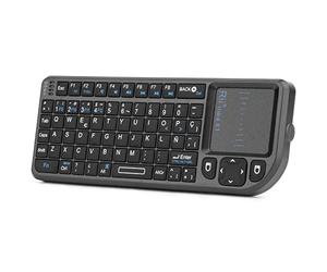 Rii Mini X1 teclado inalámbrico con ratón táctil - compatible con Smart TV, Mini PC Android, PlayStation, Xbox, HTPC, PC, Raspberry Pi