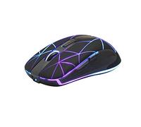 Rii Ratón inalámbrico de 2,4 G para Windows/Mac/Linux, Office Home - Ratón óptico inalámbrico con Receptor USB Nano - 7 LED - Negro