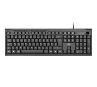 Rii RK907 - Teclado con Cable USB para Mac/PC/Tablet/Windows/Android/Microsoft, QWERTZ diseño alemán, Color Negro