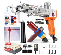 Riiai Tufting Gun Tufting Gun Starter Kit, Tufting Gun with Carpet Cutter, Carpet Making Kit, Carpet Gun Cut Pile, Carpet Cutter Tufting for Sculpture