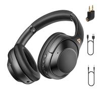 Riibox Y7Pro Auriculares Cancelación Ruido Activa Híbrida, Cascos Inalambricos Bluetooth 6.0, LDAC Hi-Res Audio, Reproducción 100 Horas, Personalización vía App, Modo Transparencia, Graves Profundos