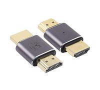 RIIEYOCA 8K&60Hz HDMI Macho a Macho Adaptador HDMI 2.1UHD Conector 3D Extender Soporte 8K@60Hz / 4K@120Hz, 2 Pack