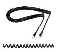 RIIEYOCA Cat5e Ethernet cable en espiral retráctil RJ45 red LAN cable en espiral para los ordenadores portátiles, de escritorio, routers, decodificadores -Extensible a 2,5M