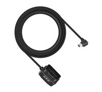 RIIEYOCA OBD a USB DashCam Cable, Ángulo Recto Mini USB a OBD2 Adaptador Hardwire con Interruptor Botón Conector Compatible con Vehículos Eléctricos (11,5 ft / 3,5 m, Mini R)
