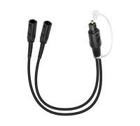 RIIEYOCA Splitter de Audio Óptico Digital 1 en 2 Salidas, Cable Toslink de Fibra Óptica 1 Enchufe a 2 Tomas para Cine en Casa, Reproductor de Blu-ray, Sistema Estéreo (0,3m)