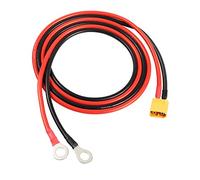 RIIEYOCA XT60 a O Anillo Terminal Cable, XT60 Macho a O Anillo Conector Cable, con 1M 12AWG Cable de Silicio, para RC Lipo Batería FPV Racing Drone (1M / 3.3FT)