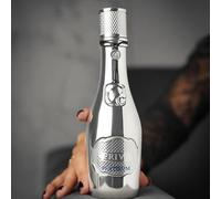 RiiFFS Priv Platinum Eau de Parfum para hombres, lujosa botella de vidrio, diseño metálico plateado, aroma afrutado, 100 ml