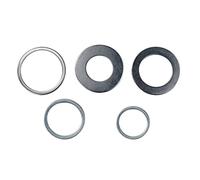 Riiichflowshop Anillos de reducción de Sierra Circular Anillo de conversión de Disco de Corte de Acero Inoxidable de Alta Velocidad Herramientas para Trabajar la Madera 5 Piezas de Acero Inoxidable