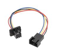Riiichflowshop Cable de extensión para Ventilador Conector Macho de 4 Pines a Conector Hembra de 6 Pines convertidor para Ventiladores de PC y de Caja Longitud de 15 cm Cable 24 AWG