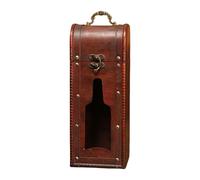 Riiichflowshop Caja de visualización de vino de madera resistente diseños con forro suave para los amantes vino solución almacenamiento de coleccionistas