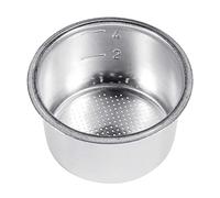 Riiichflowshop Recipiente para Polvo de Acero Inoxidable de 51 mm para 4 Tazas Filtro de Repuesto para café Piezas para máquina de café expreso presurizada