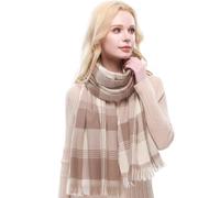 RIIQIICHY Bufanda Mujer Invierno Cuadros Pañuelos Fular Foulard Grande Pashmina Chal Fiesta Estola