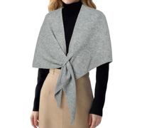 RIIQIICHY Bufanda Mujer Invierno y Chal de Fiesta Elegante - Chal para Boda e Invitadas - Accesorio Versátil para Vestido de Noche Gris Claro