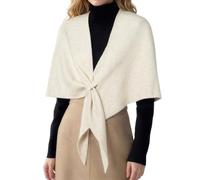 RIIQIICHY Bufanda Mujer Invierno y Chal de Fiesta Elegante - Chal para Boda e Invitadas - Accesorio Versátil para Vestido de Noche Crema Suave