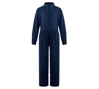 Riismen Disfraz de mecánico infantil para niñas y niños, mono de fontanero, traje atracador bancos, mono manga larga, overol trabajo, traje pintor, Azul marino 9-10 años