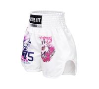 Riismen Niño Short Muay Thai Shorts Boxeo Tailandés Niñas Calzoncillos | Cinturilla Elástica,Material Ligero,Seda Brillante,Entrenamiento,Deportes,Muay Thai,Gimnasio,Fitness,Combate,Kickboxing