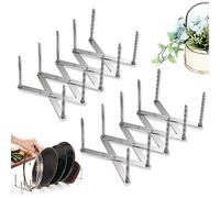 Riisoyo Organizador de Olla Soporte, estante telescópico multifuncional Soportes para Tapas de acero inoxidable Ajustable de Sartenes para tapa de ollas para ahorrar espacio, Organizador de Cocina