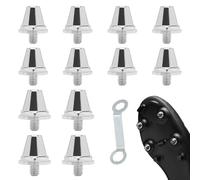 Riisoyu 12 Piezas Tacos de Repuesto para Botas de fútbol, (11/13 mm) Clavos para Botas de Fútbol con Llave Perno de fútbol de aleación de Aluminio para Botas de fútbol para Deportes al Aire Libre