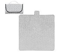Riisoyu 150 x 200 cm Manta Picnic Impermeable, Manta de Picnic portátil y Plegable Aislante y Acolchada Alfombra Picnic con Mango Multifunción Ideal para Exteriores, Camping, Playa, Parque