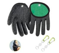 Riisoyu 2 Piezas Guantes de Pesca, Guantes de Caza con Cierre Magnético Guantes De Pescador Antimordeduras Resistentes a Cortes a las Picaduras para Manipular con Seguridad Lucio Siluro Lucioperca