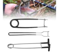 Riisoyu 3 Piezas Boca de los Pescados del Acero Inoxidable, abridor de Boca de pez de Acero Inoxidable Herramientas de Dispositivo de para Boca de Pescado Extractor de anzuelos Accesorios de Pesca de