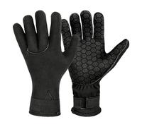 Riisoyu 3mm Guantes de Neopreno, Guantes de Neopreno Antideslizantes con Correa Ajustable para la Muñeca Unisex Guantes de Surf Antideslizantes Flexibles para Buceo, Surf, Snorkel, Kayak, M