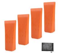 Riisoyu 4 Piezas Cuñas de División, 6" Cuñas para Talar árboles con Bolsa Cuñas de Corte de Motosierra Cuña de Arbol Plástico Cuñas de Tala para Motosierra Accesorio Herramienta para Leñadores