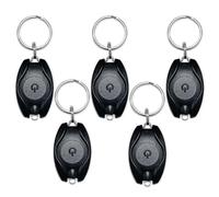 Riisoyu 5 piezas Mini Llavero Linterna LED, 12 Lumen Portátil Luz Ultra Brillante Antorcha Clip Bolsillo Súper Pequeño Linternas Flashlight para Senderismo Camping Caza Pesca Iluminación Emergencia