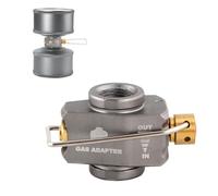 Riisoyu Adaptadores de Válvulas para Canister de Gas, Válvula de Inflado Portátil para Exteriores Camp Canisters Válvulas Adaptadores de Recambio de Conversión Adaptador de Válvula de Rosca Butano