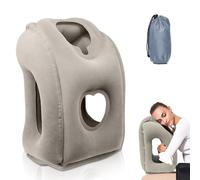 Riisoyu Almohada de Viaje Inflable, Inflable Almohada de Viaje Cervical Almohada Almohada de Viaje Portátila cómodo Apoyo Cabeza y Barbilla para Aviones, Trenes, Automóviles y Siestas en la Oficina