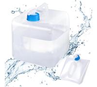 Riisoyu Bidón de Agua Plegable, 10 litros Recipiente de Agua Plegable con Grifo BPA-Free Agua Potable Depósito portátil para Viajes Picnic Camping Senderismo Emergencia